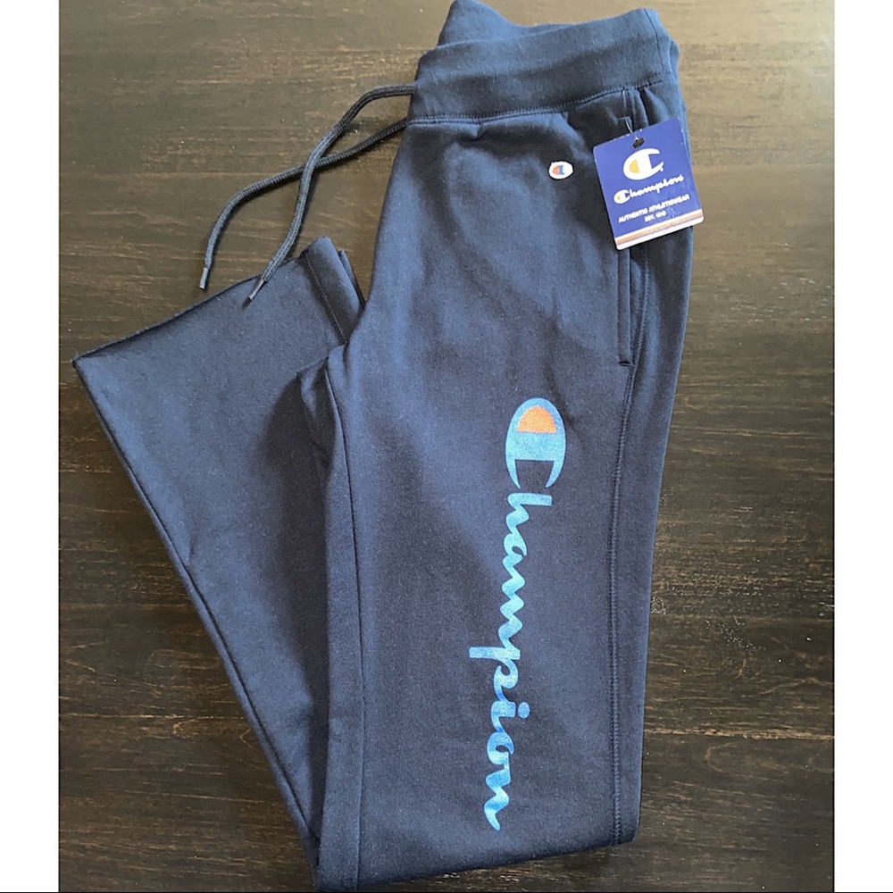 NEW! Champion Dark Navy Blue Sweatpants Small